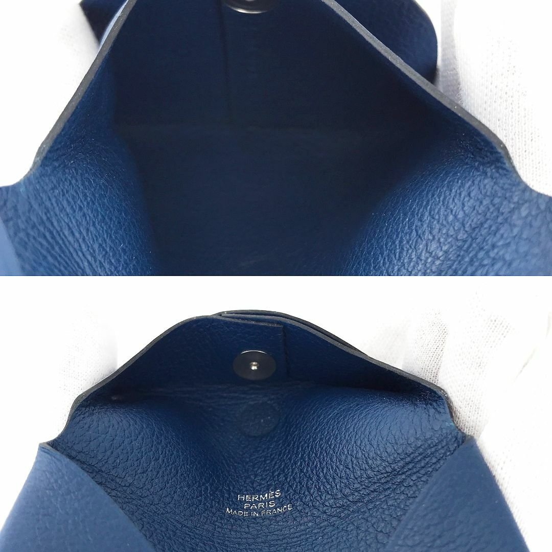 ☆美品☆エルメス コインケース ブルー系 HERMES 小銭入れ コンパクト