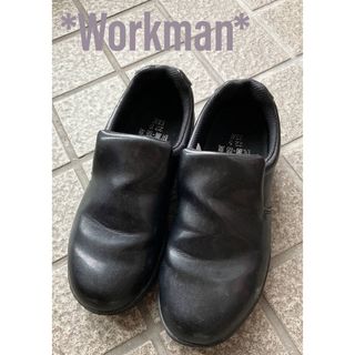 ワークマン(WORKMAN)の短期間使用のみ！美品ワークマン22.5cmキッチンシューズ厨房防水黒靴洗い場(その他)