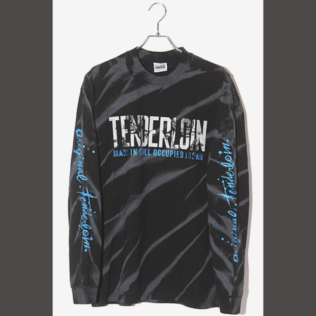 TENDERLOIN(テンダーロイン)のテンダーロイン 本店限定 タイダイ プリント 長袖Tシャツ XL ブラック /● メンズのトップス(Tシャツ/カットソー(七分/長袖))の商品写真