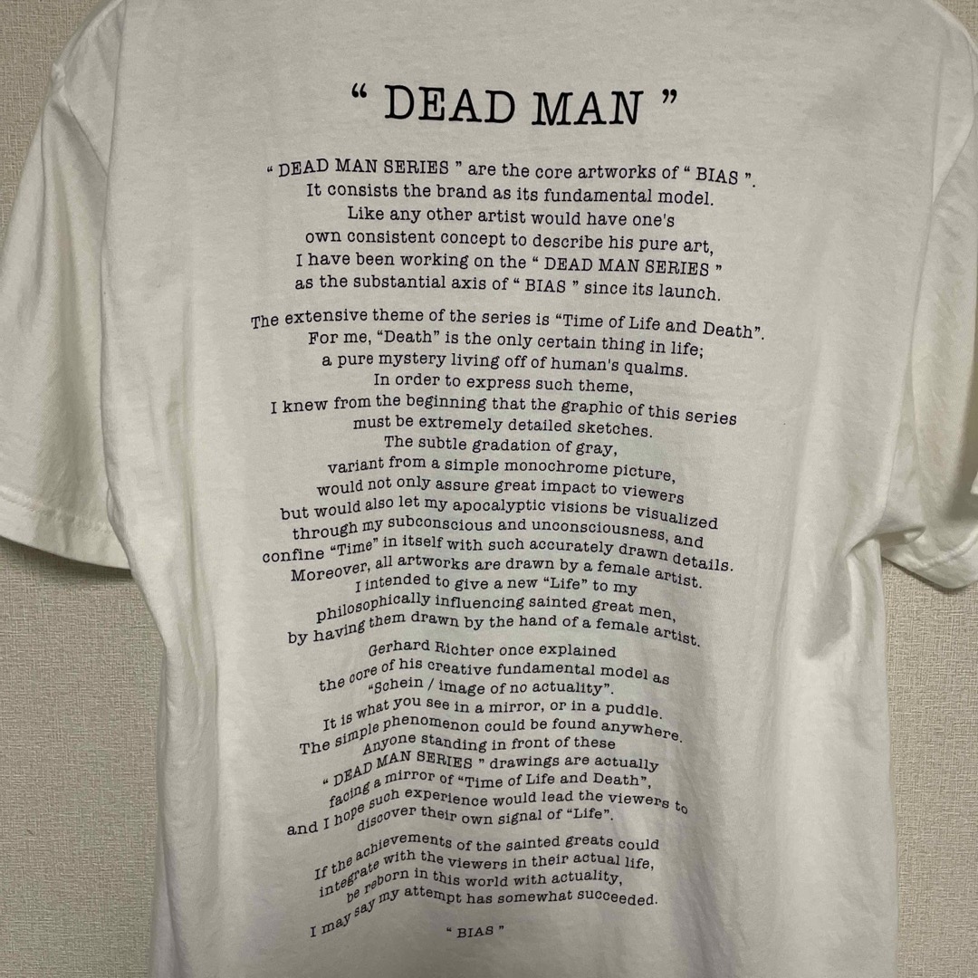 BIAS(バイアス)のBIAS バイアス DEAD MAN ビッグシルエットTシャツ BASQUIAT メンズのトップス(Tシャツ/カットソー(半袖/袖なし))の商品写真