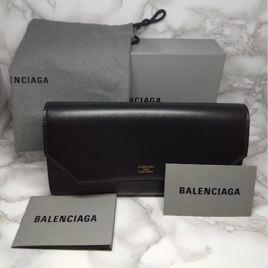 Balenciaga(バレンシアガ)の□極美品□バレンシアガ エンベロープ スリム コンチネンタルウォレット レディースのファッション小物(財布)の商品写真