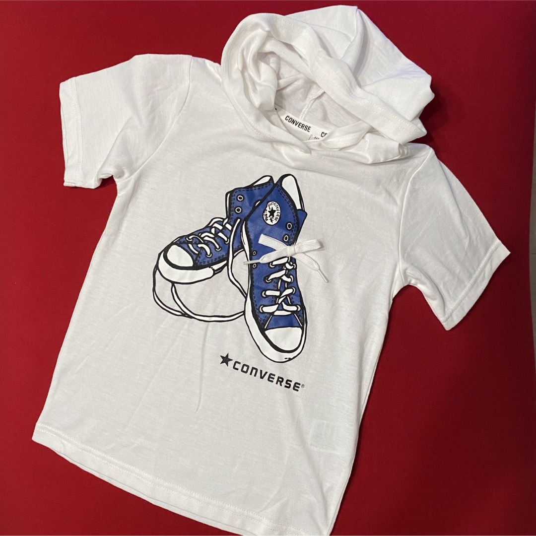 CONVERSE(コンバース)のコンバース　新品パーカー　110cm キッズ/ベビー/マタニティのキッズ服男の子用(90cm~)(Tシャツ/カットソー)の商品写真