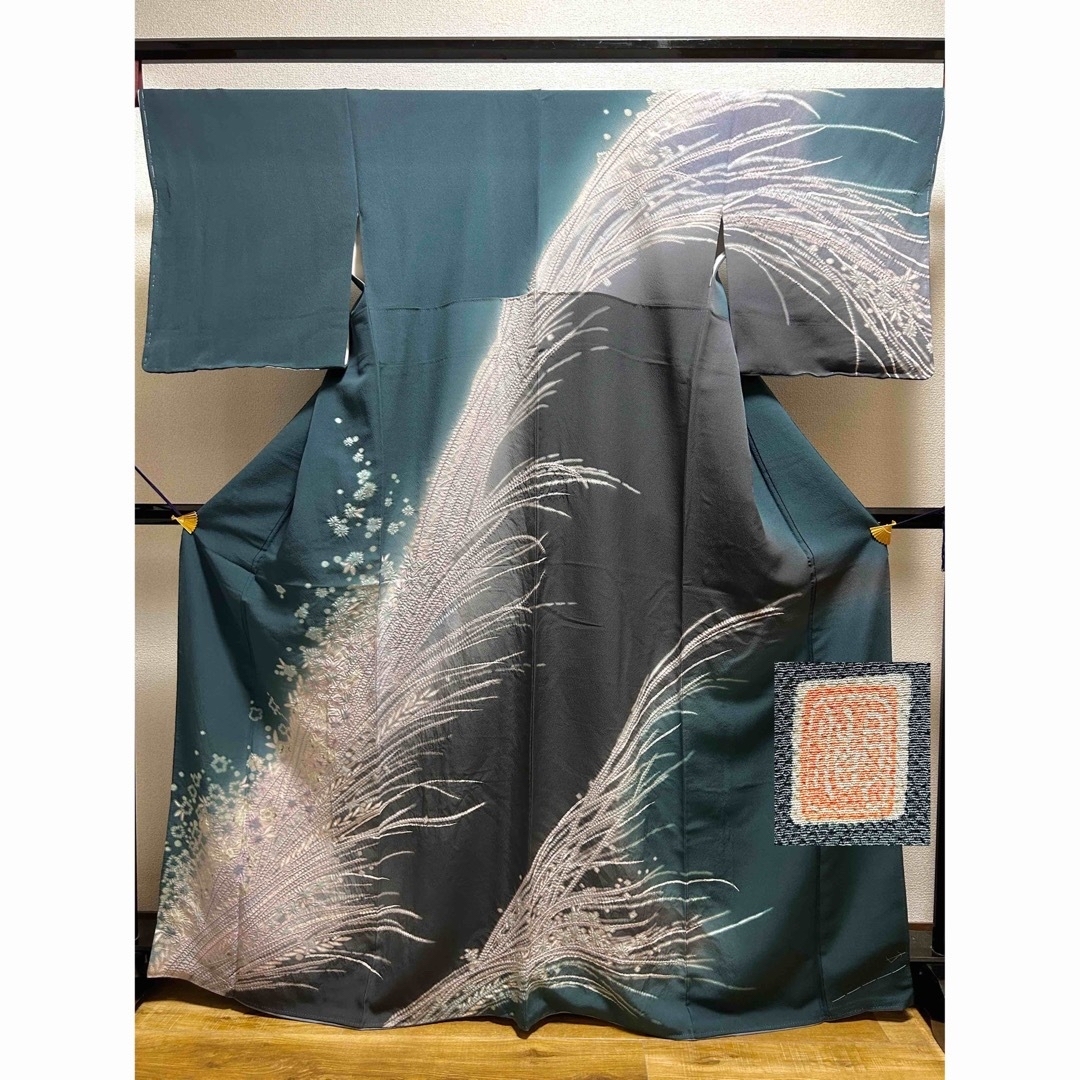 逸品 【未使用 滝泰 森志湖作 辻が花 絞り おぼろ染 襲絞り】 訪問着の