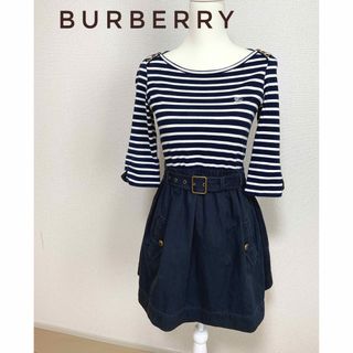 バーバリーブルーレーベル(BURBERRY BLUE LABEL)のBURBERRY バーバリー ブルーレーベル ワンピース 38(ひざ丈ワンピース)