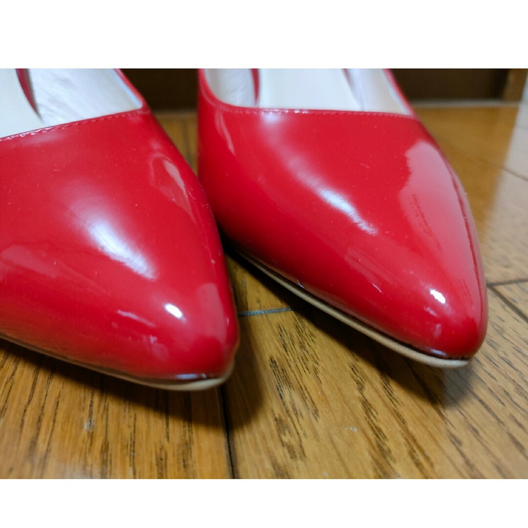 SEVEN TWELVE THIRTY(セブントゥエルヴサーティ)のVII XII XXX ピンヒール  パンプス 赤 エナメル  24.5cm レディースの靴/シューズ(ハイヒール/パンプス)の商品写真