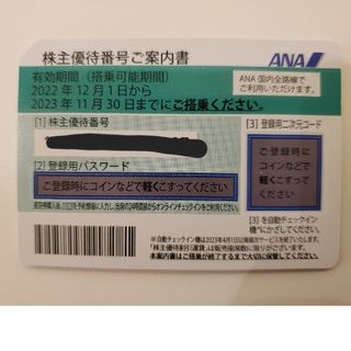 エーエヌエー(ゼンニッポンクウユ)(ANA(全日本空輸))のANA 株主優待券　2枚(航空券)