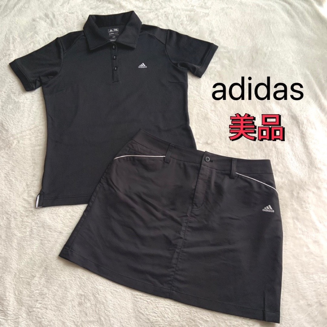adidas - 美品☆アディダス☆ゴルフウェア☆上下セット☆ブラックの