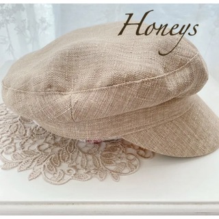 HONEYS - 【ハニーズ】キャスケット 帽子　ベレー帽  ベージュ　おしゃれ　可愛い　キャップ