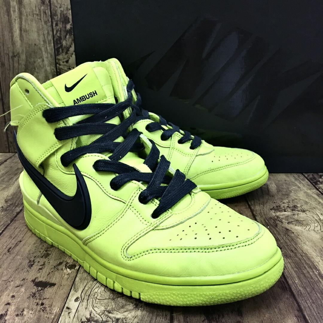 NIKE × AMBUSH DUNK HIGH "FLASH LIME" CU7544-300 ナイキ アンブッシュ ダンク ハイ "フラッシュライム"【004】約285cmソール幅