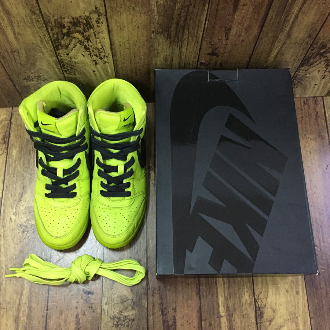 NIKE(ナイキ)のNIKE × AMBUSH DUNK HIGH "FLASH LIME" CU7544-300 ナイキ アンブッシュ ダンク ハイ "フラッシュライム"【中古】【004】 メンズの靴/シューズ(スニーカー)の商品写真