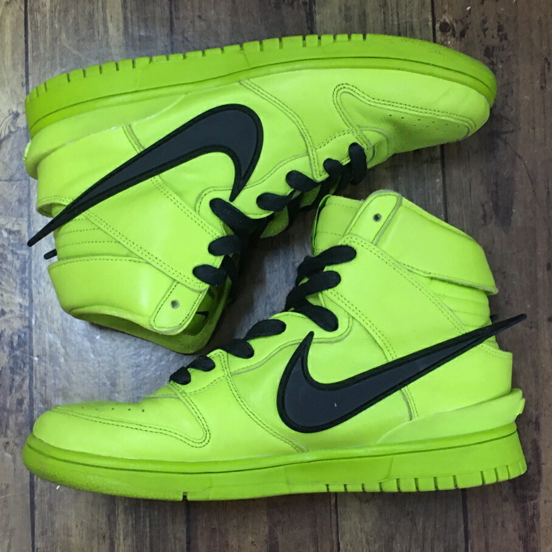 NIKE × AMBUSH DUNK HIGH "FLASH LIME" CU7544-300 ナイキ アンブッシュ ダンク ハイ "フラッシュライム"【004】約285cmソール幅