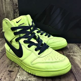 ナイキ(NIKE)のNIKE × AMBUSH DUNK HIGH "FLASH LIME" CU7544-300 ナイキ アンブッシュ ダンク ハイ "フラッシュライム"【中古】【004】(スニーカー)