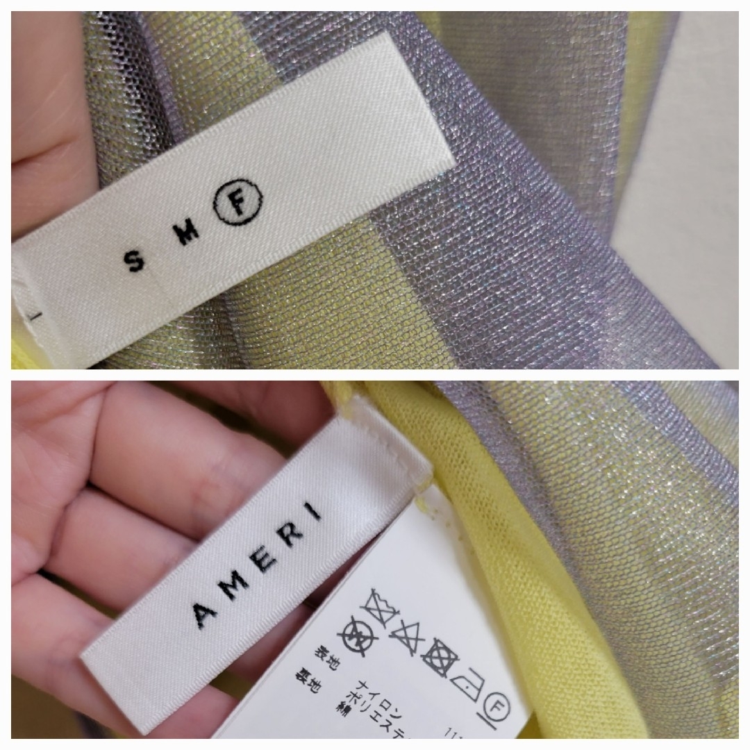 Ameri VINTAGE(アメリヴィンテージ)の【hisho様専用】Ameri　SIMPLE DOUBLE COLOR TOP レディースのトップス(タンクトップ)の商品写真