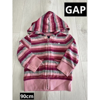 ギャップキッズ(GAP Kids)の【お買得】GAP 90cm パーカー 長袖 羽織もの 秋物 春物 デザインいい(Tシャツ/カットソー)