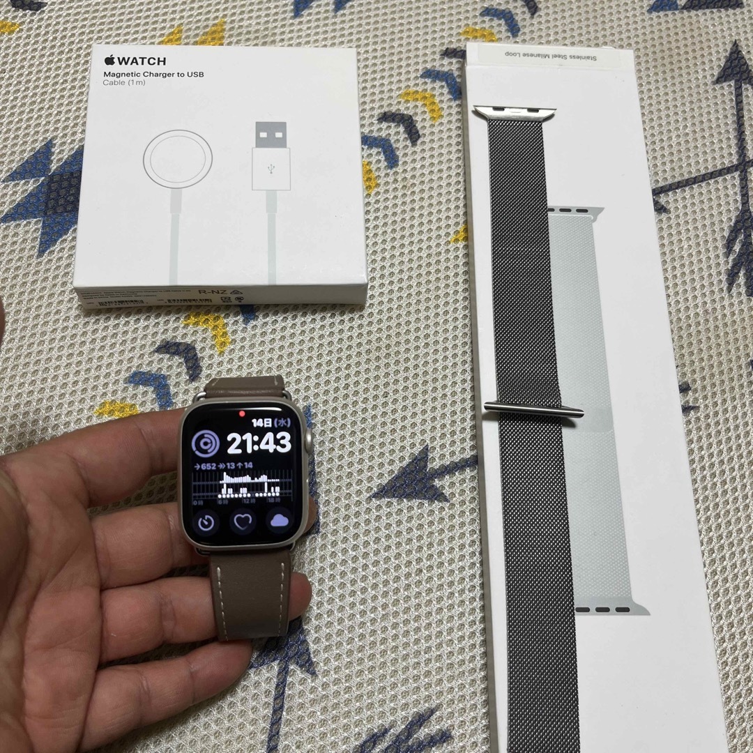 Apple Watch7 アップルウォッチ7 腕時計　美品　45mm GPS