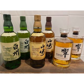 山崎12年＆白州「100周年記念蒸溜所ラベル」700ml×各1本(箱無し)