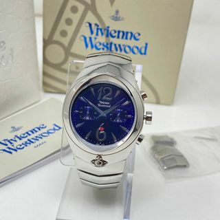 再×14入荷 【美品】vivienne westwood クロノグラフ 腕時計 シルバー