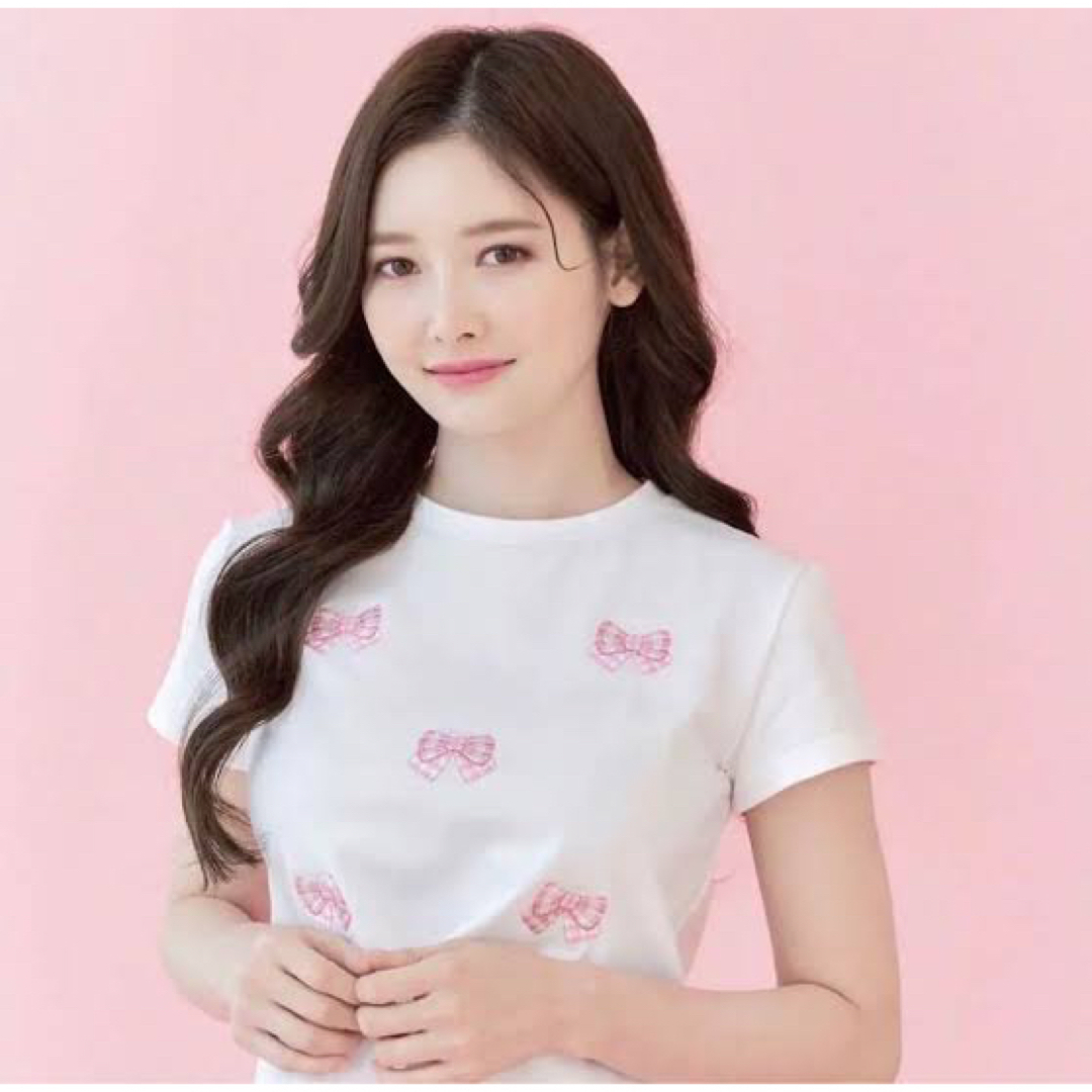 JILTU ribbon Tシャツ レディースのトップス(Tシャツ(半袖/袖なし))の商品写真