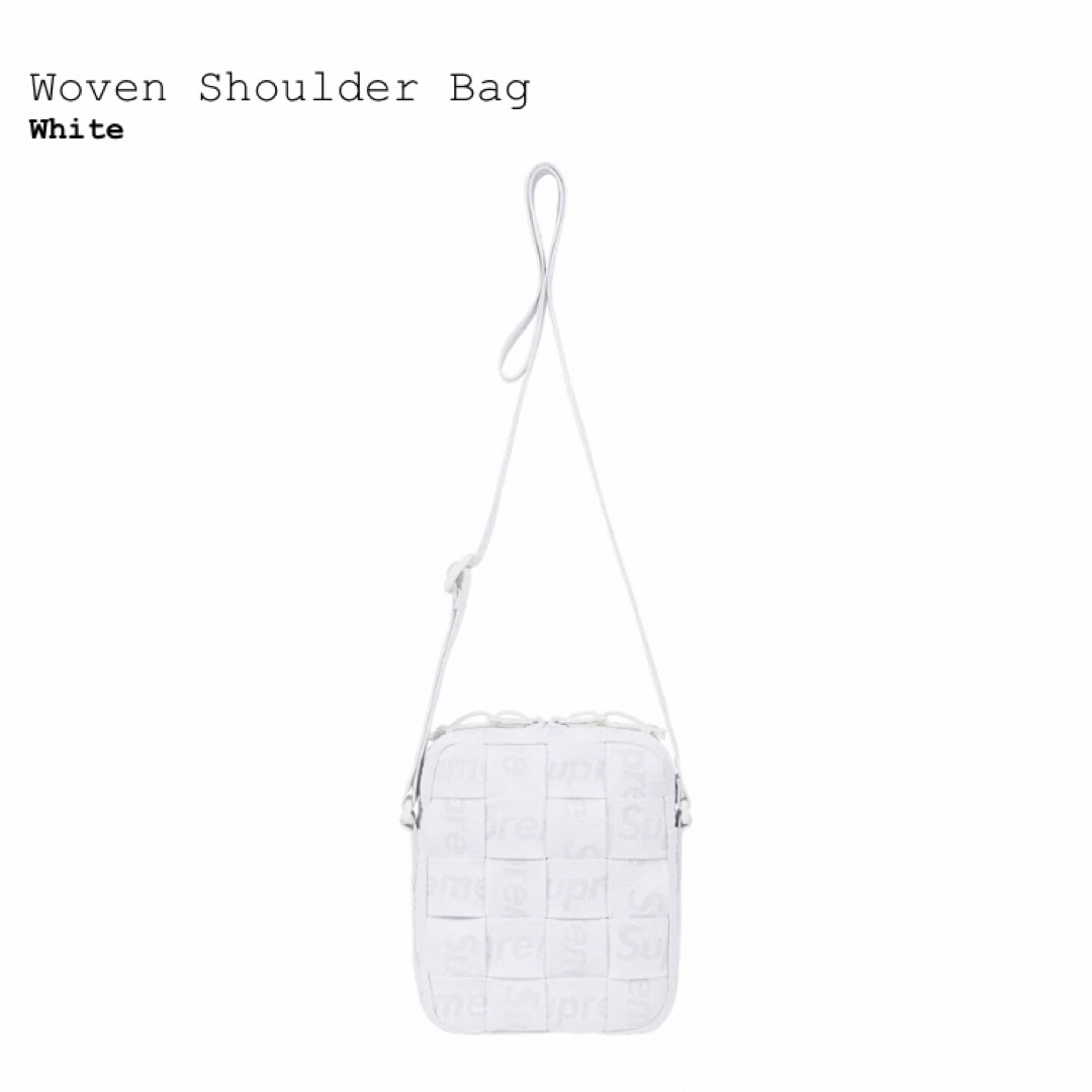 Supreme Woven Shoulder Bag White