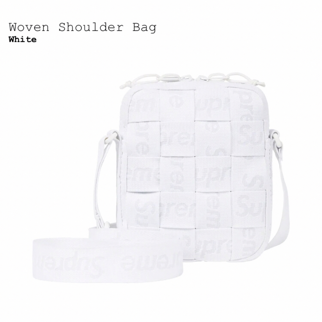 【新品★送料込み‼️】Woven Shoulder Bag White