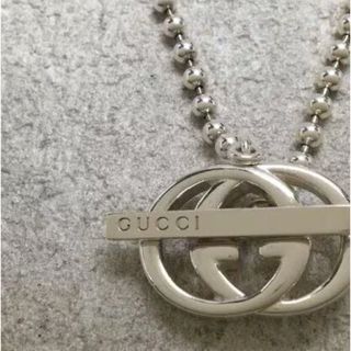 GUCCI グッチ チョーカー ネックカフ シルバー ロゴ刻印 ヴィンテージ
