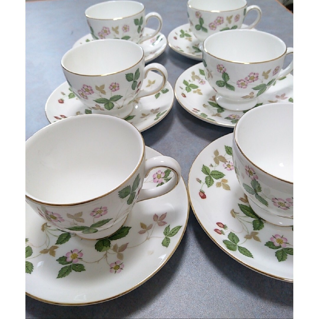 WEDGWOOD ワイルドストロベリー　カップ&ソーサー　6客