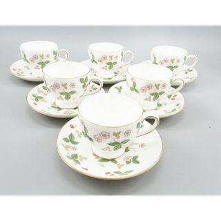 ウェッジウッド(WEDGWOOD)のWedgwood 　ワイルド・ストロベリー ティーカップ&ソーサー　リー　6客(その他)