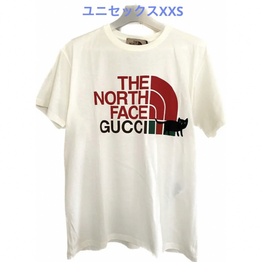 新品レア GUCCI ノースフェイス コラボ Tシャツ NORTH FACE-