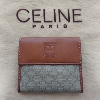 セリーヌ(celine)のCELINE マカダム柄 二つ折り財布(財布)