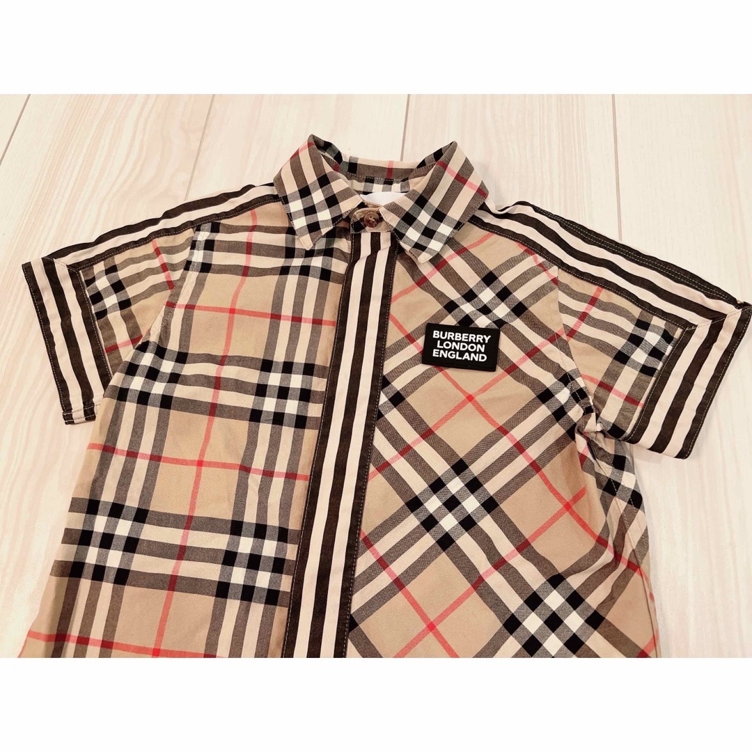 ☆バーバリー Burberry チェックシャツ 4Y 104㎝☆ キッズ/ベビー
