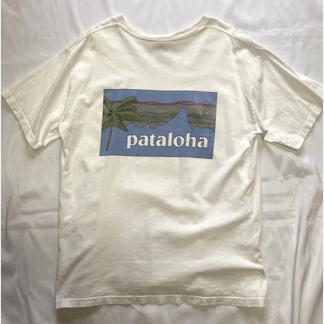 パタゴニア ビッグロゴ 表記M 着用感L ホワイト 白 ゆるダボ Tシャツ