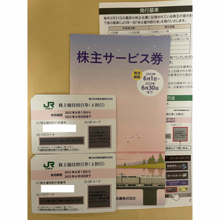 ジェイアール(JR)のatomic pink様専用　JR東日本　株主優待割引券　2枚　6/30まで(その他)