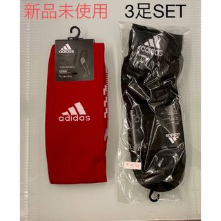 アディダス(adidas)のアディダス　サッカーソックス　ショートソックス3足　28〜30㎝(ウェア)