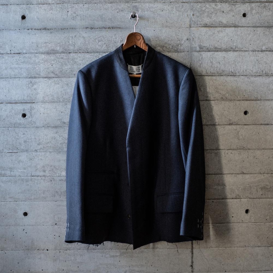 Maison Martin Margiela(マルタンマルジェラ)の【Maison Margiela】No Collar Blazer 20AW メンズのジャケット/アウター(テーラードジャケット)の商品写真