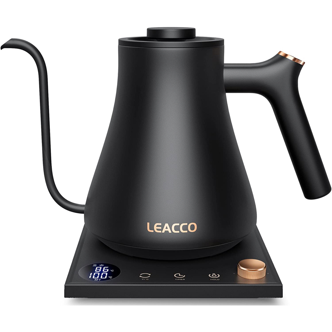 LEACCO ドリップケトル 電気ケトルコーヒー 0.9L 1200W