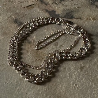 クラネ(CLANE)のDouble chain bracelet silver No.1088(ブレスレット/バングル)