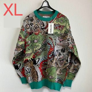 ワコマリア(WACKO MARIA)のXL【WACKOMARIA】JACQUARD　SWEATER／新品タグ付／送料込(ニット/セーター)