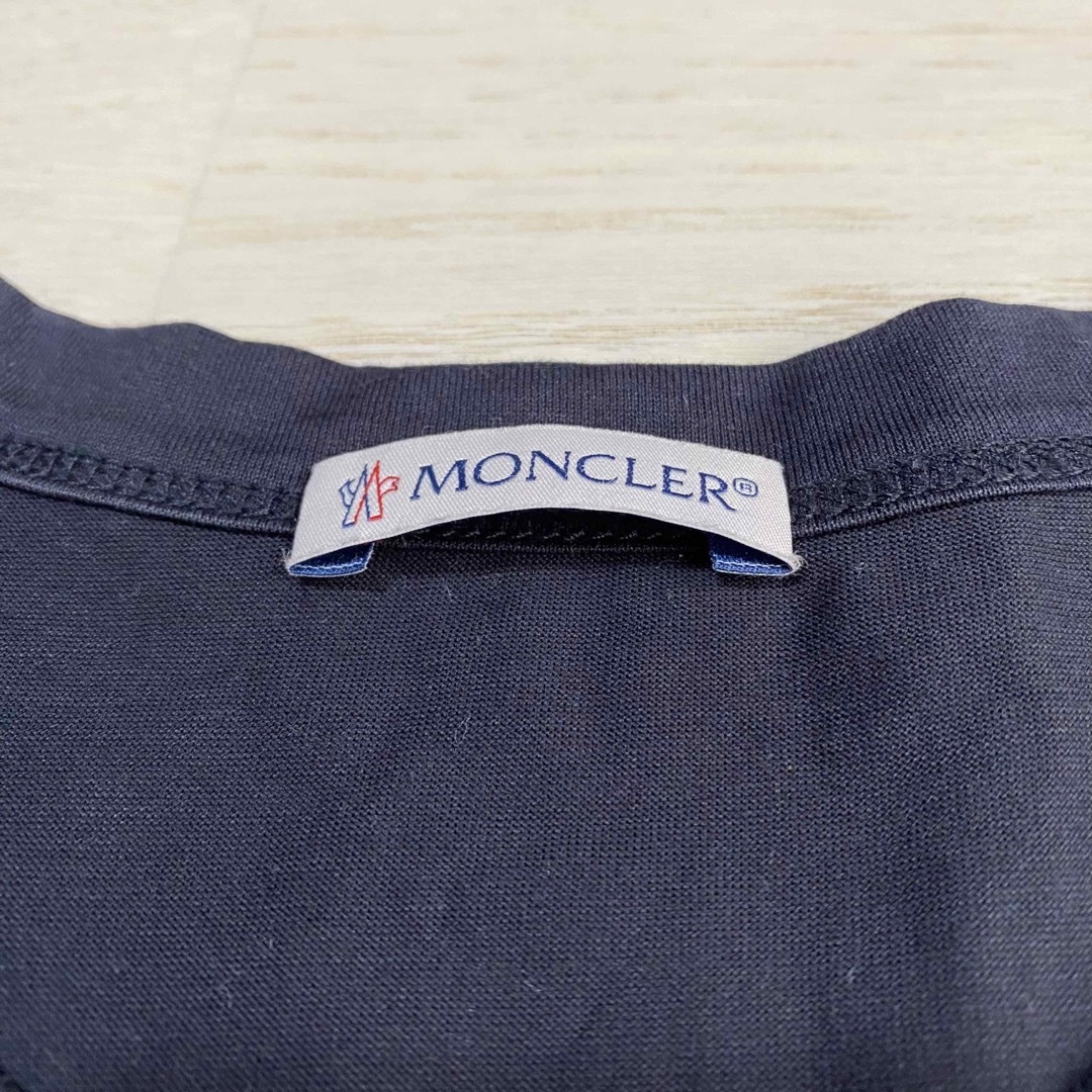 MONCLER - 美品 モンクレール ダブルワッペンTシャツ ネイビーの通販