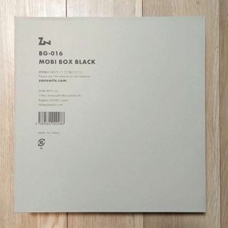 再入荷 ZANE ARTS ゼインアーツ モビボックス ブラック - ecotours-of
