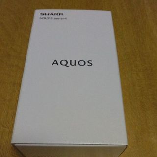 シャープ(SHARP)のSHARP AQUOS sense4 SH-M15 ブラック simフリー(スマートフォン本体)