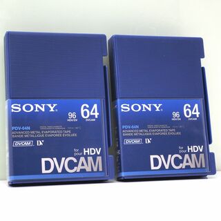 ソニー(SONY)の2本 SONY PDV-64N DVCAM テープ 64分 未使用(その他)