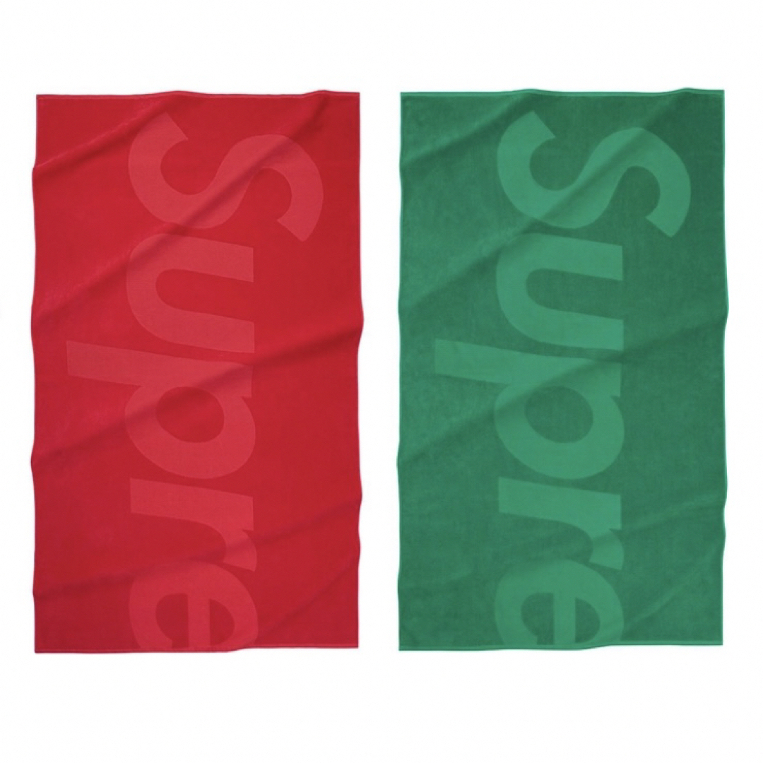 Supreme Tonal Logo Towel Green Red Set | フリマアプリ ラクマ