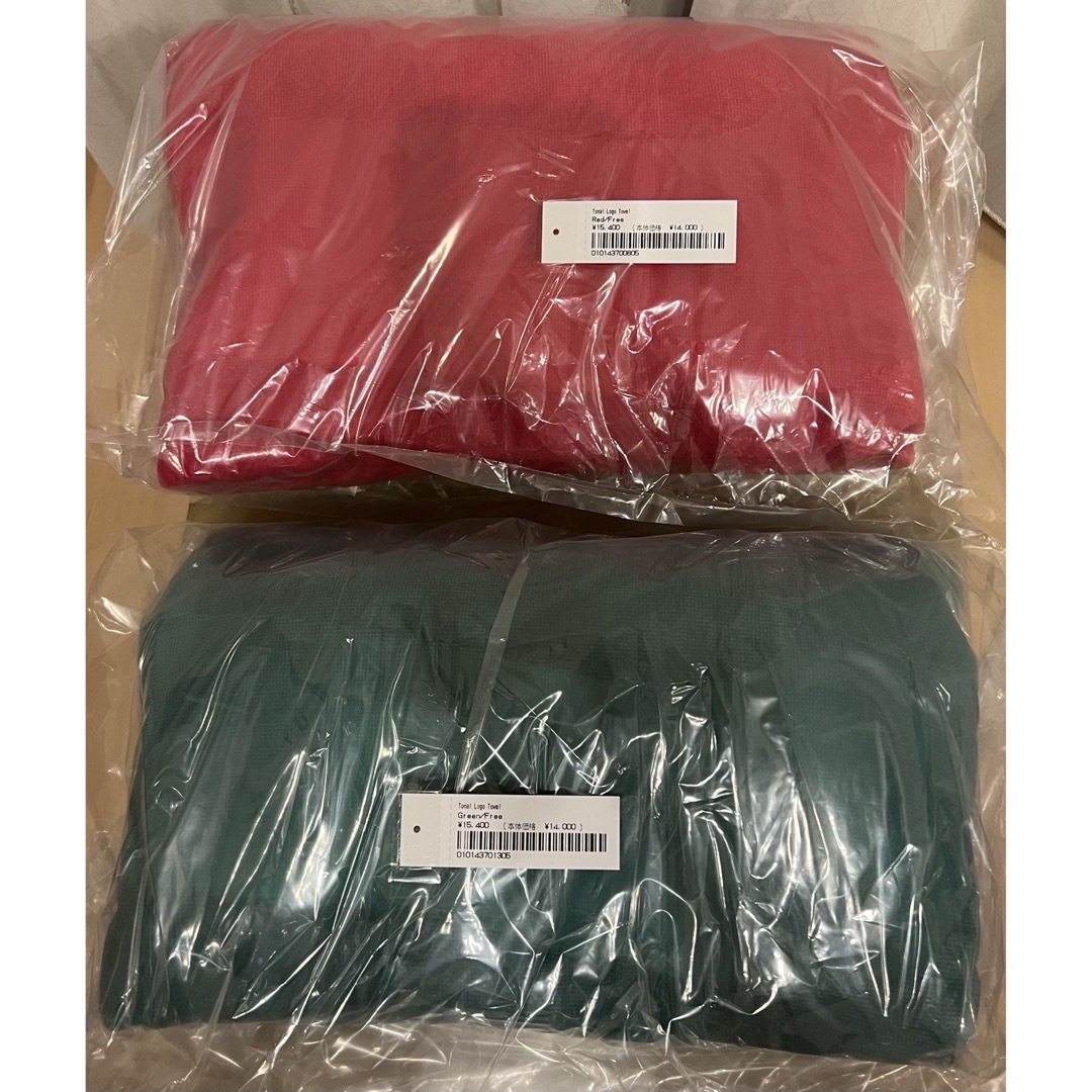 supreme Tonal Logo Towel タオル Red 赤