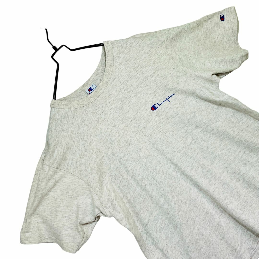 90s USA製 チャンピオン 88/12 Tシャツ 杢グレー 霜降り 2