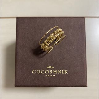 ココシュニック(COCOSHNIK)のココシュニック ハニーカットビーズスリットリング (リング(指輪))