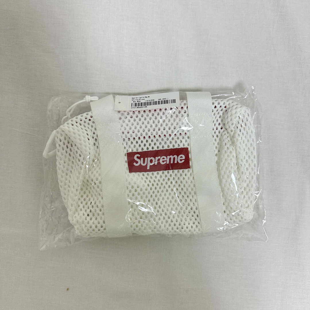 supreme Mesh Mini Duffle Bag white