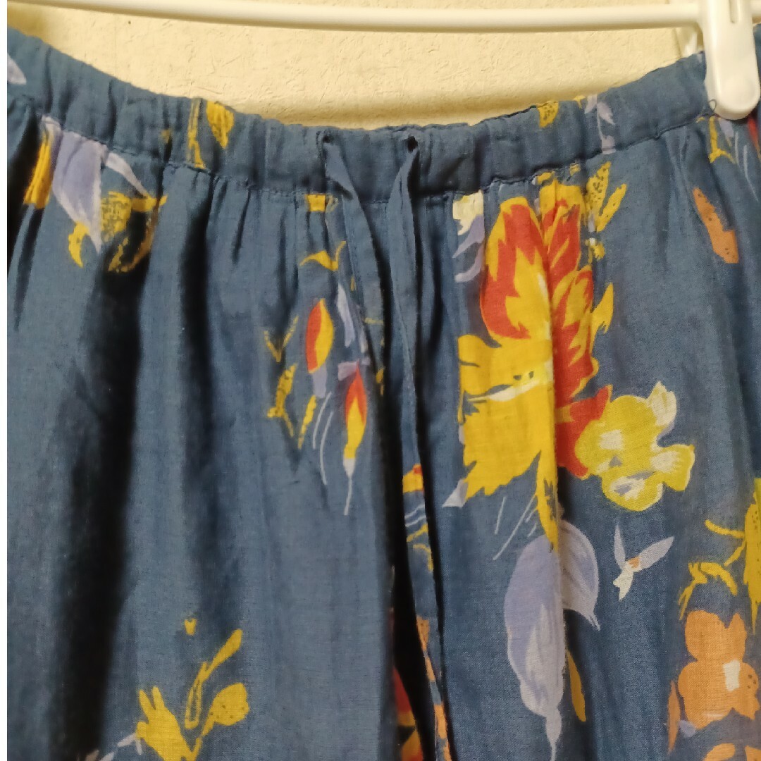 BACK NUMBER(バックナンバー)のバックナンバー　インド綿花柄ロングスカート レディースのスカート(ロングスカート)の商品写真