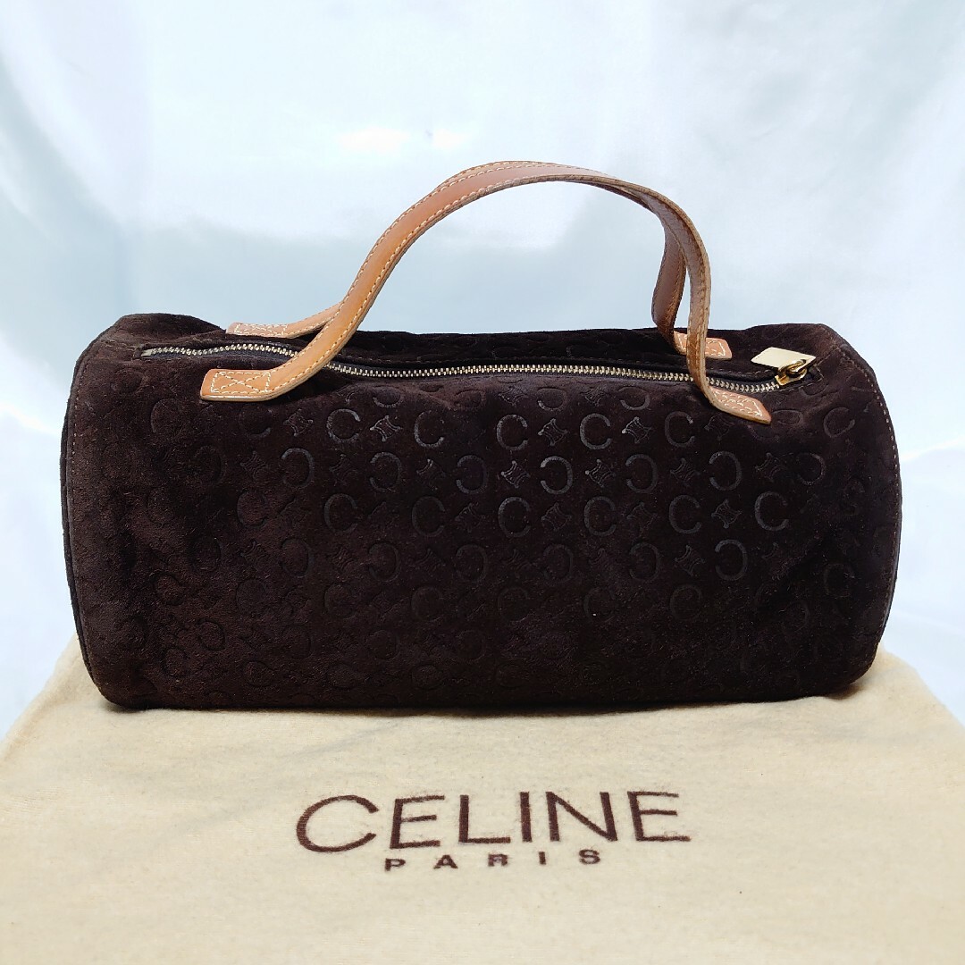 美品 CELINE トリオンフ Cロゴ ハンドバッグ ポーチ