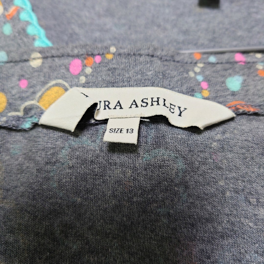 LAURA ASHLEY(ローラアシュレイ)のローラアシュレイ 花柄 半袖ブラウス スカート セットアップ 上L 下13号 レディースのスカート(ロングスカート)の商品写真