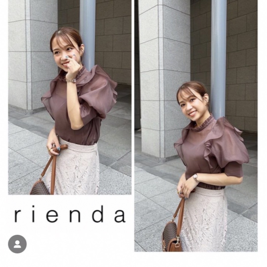 rienda(リエンダ)のrienda シアーフリルトップス レディースのトップス(シャツ/ブラウス(半袖/袖なし))の商品写真